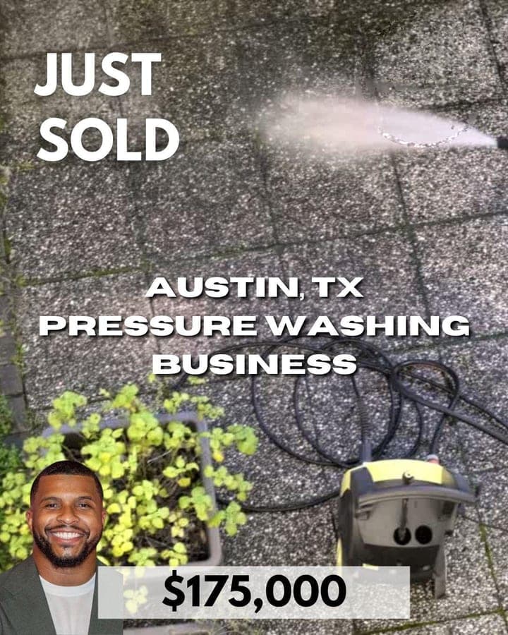 Just Sold: Austin, TX Pressure Washing Business — $175,000